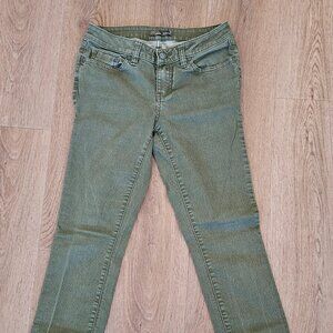 Prana Kayla Cargo Green Jean  - Tapered to Ankle - Size 2/26